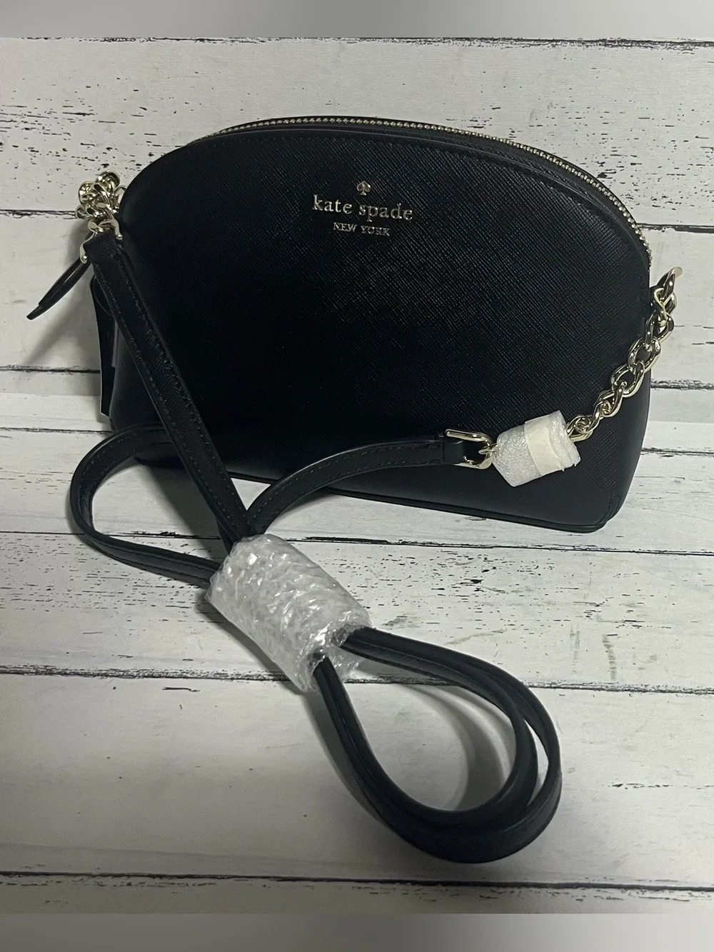 Kate Spade Hilli Cameron Black Saffiano Leather Crossbody Bag K5994 NWT